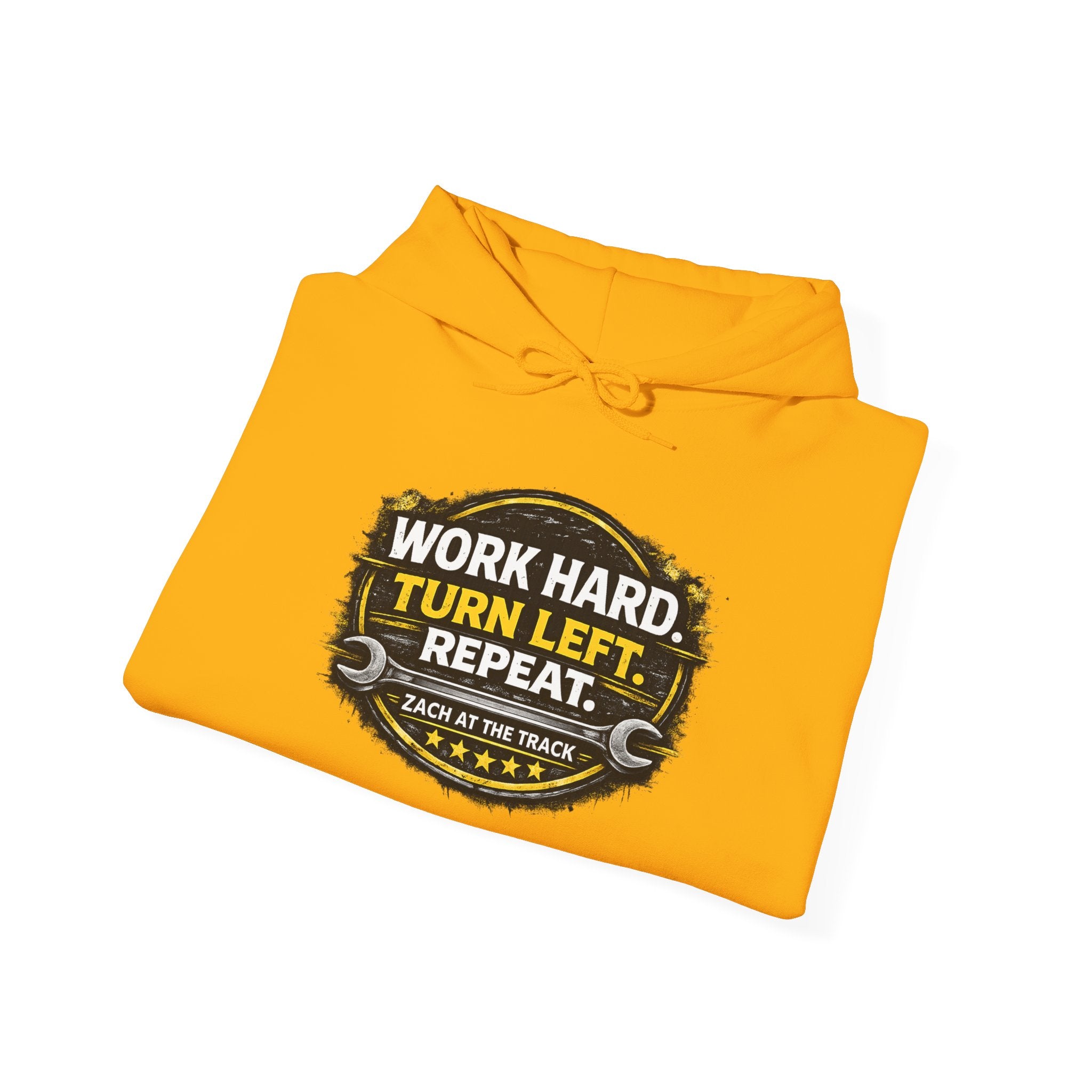 Work Hard Turn Left Repeat Unisex Hoodie