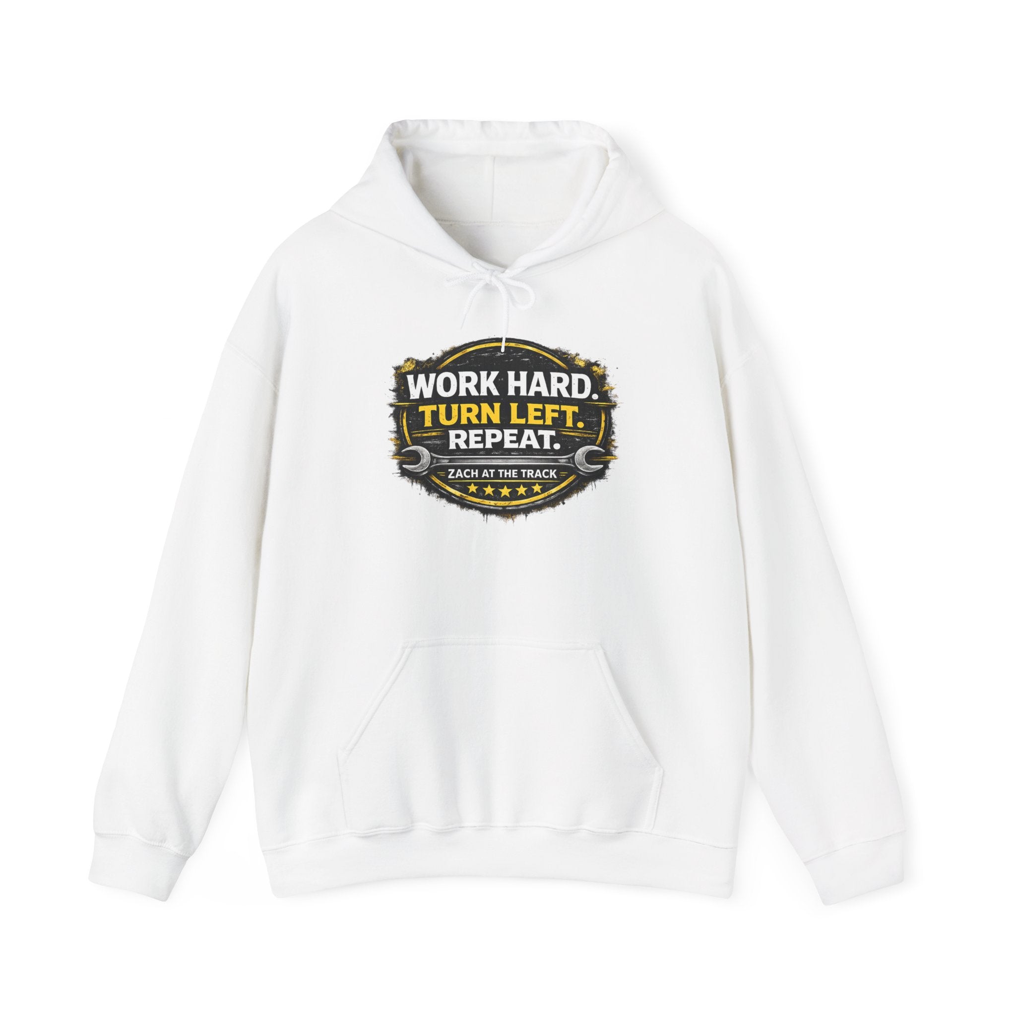Work Hard Turn Left Repeat Unisex Hoodie