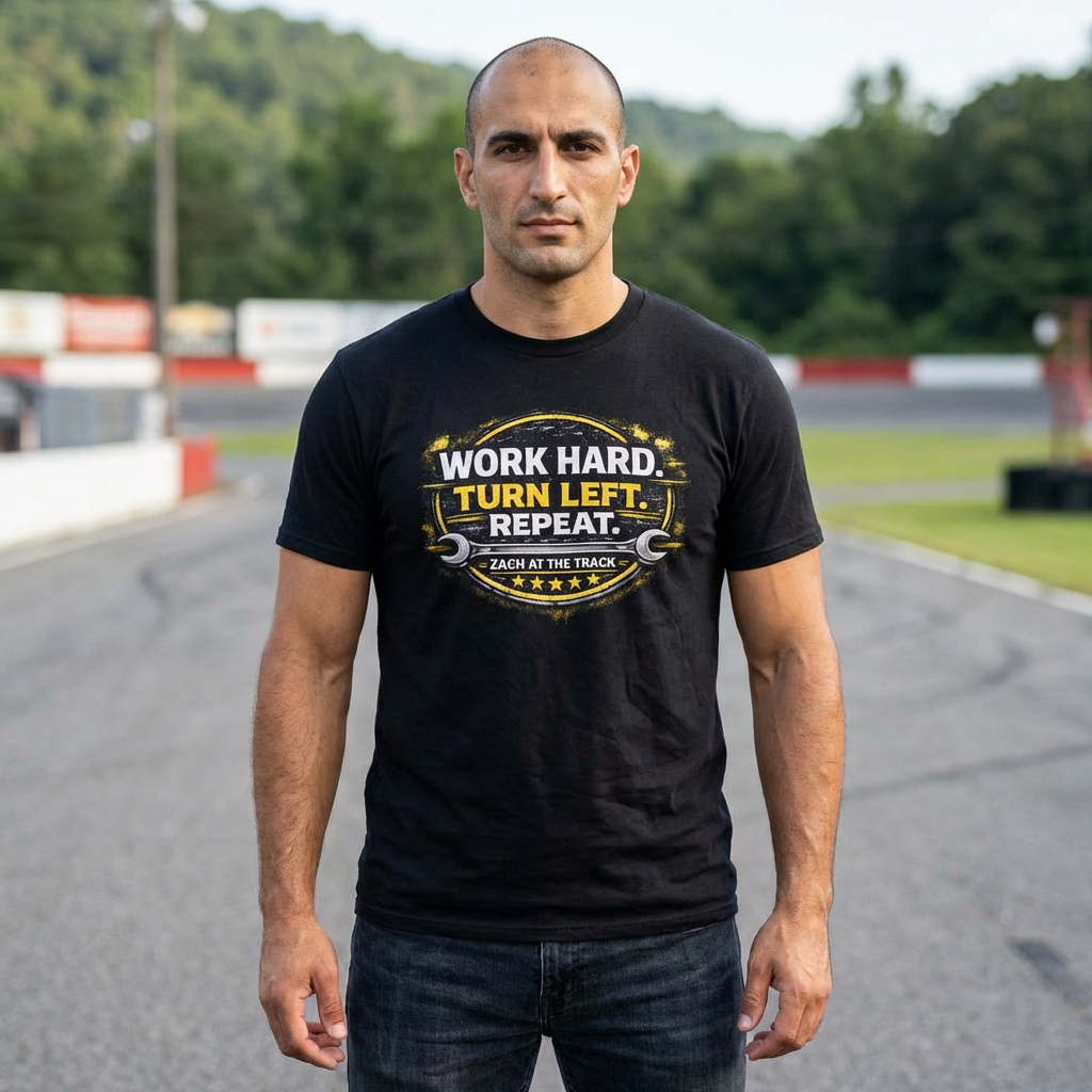 Work Hard Turn Left Repeat Unisex T-Shirt