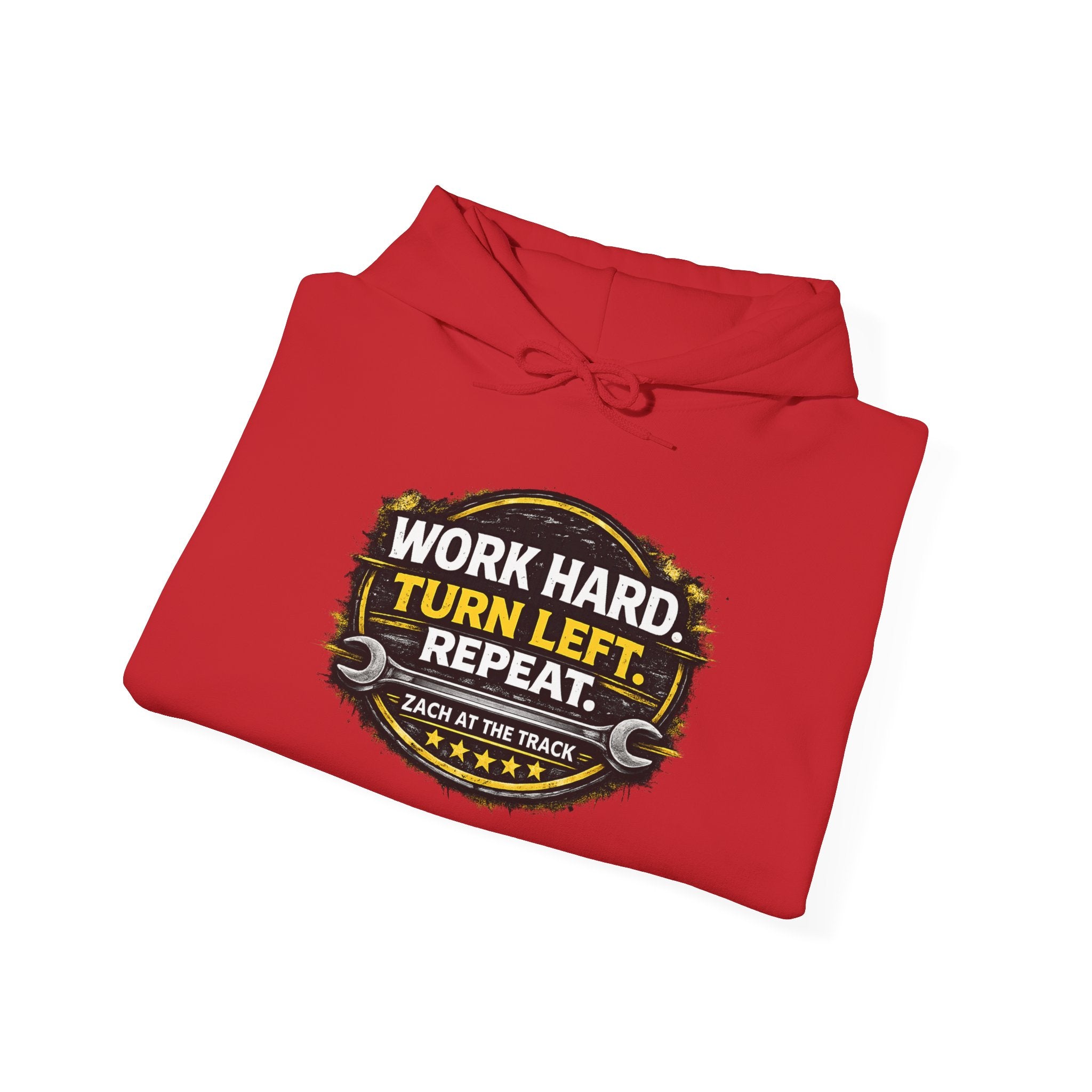Work Hard Turn Left Repeat Unisex Hoodie