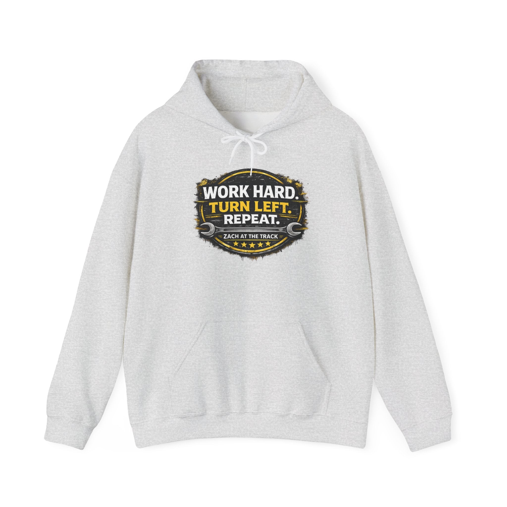Work Hard Turn Left Repeat Unisex Hoodie