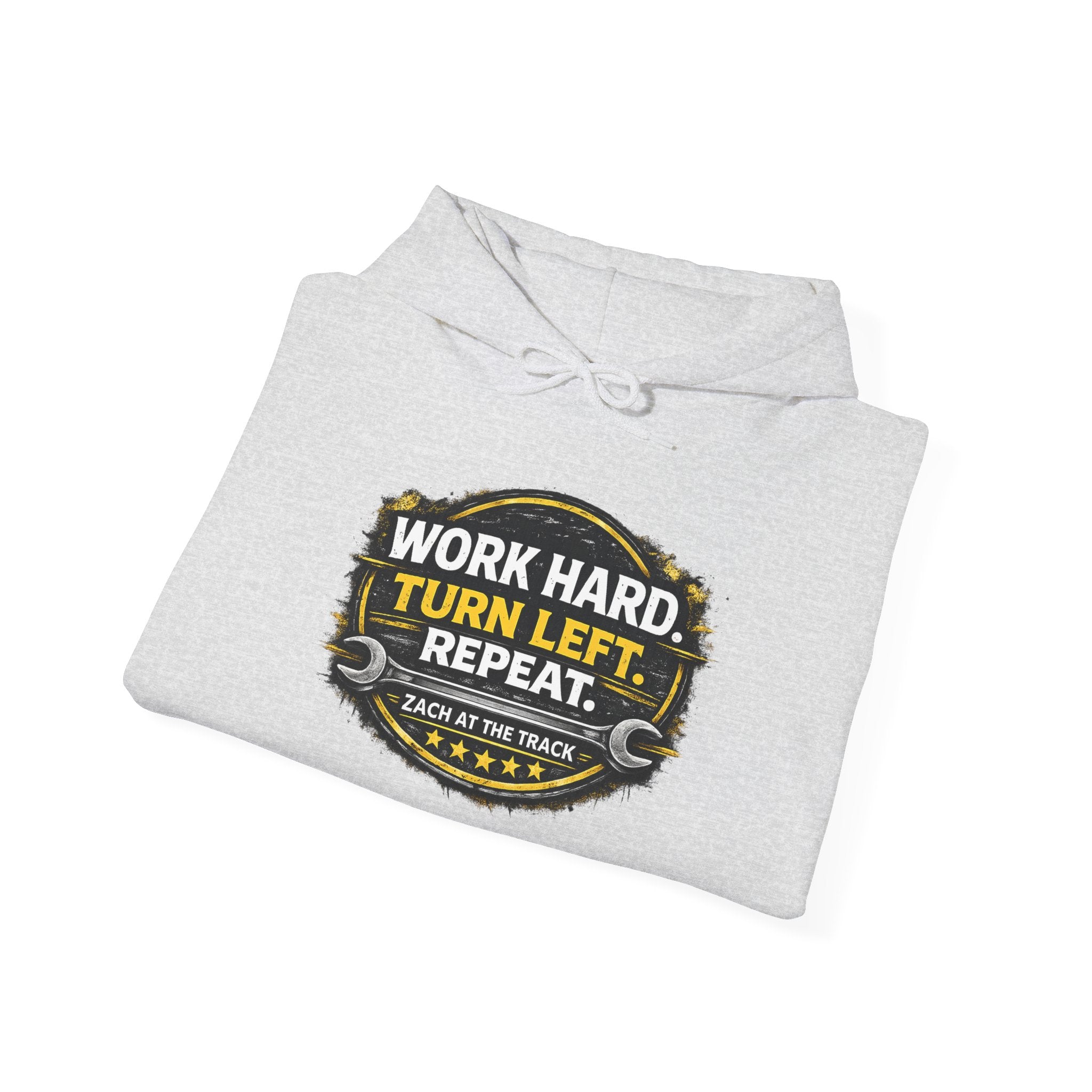 Work Hard Turn Left Repeat Unisex Hoodie