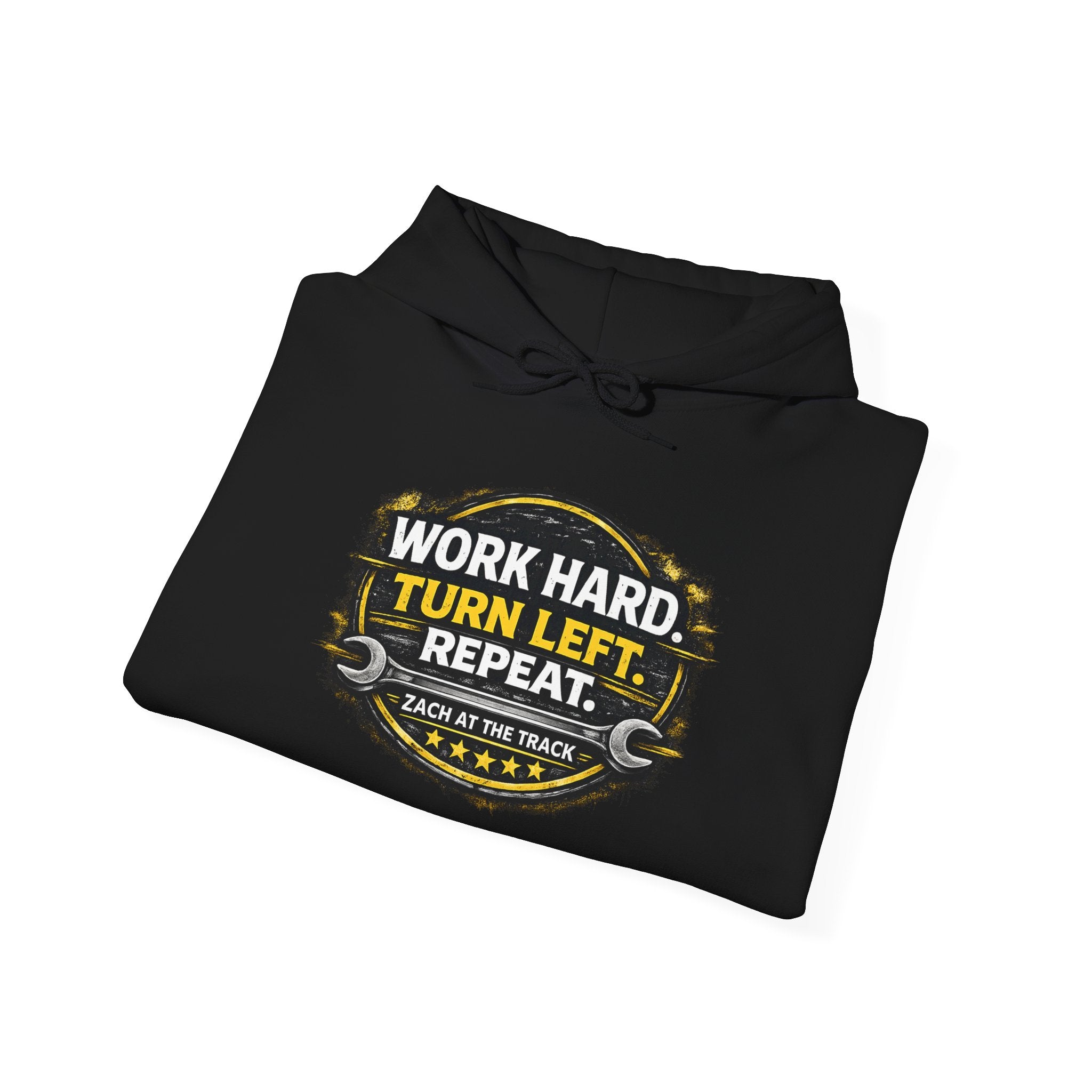 Work Hard Turn Left Repeat Unisex Hoodie